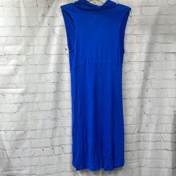 Isabella Rodriguez twist front tulip overlay sleeveless large dress - Picture 5 of 6